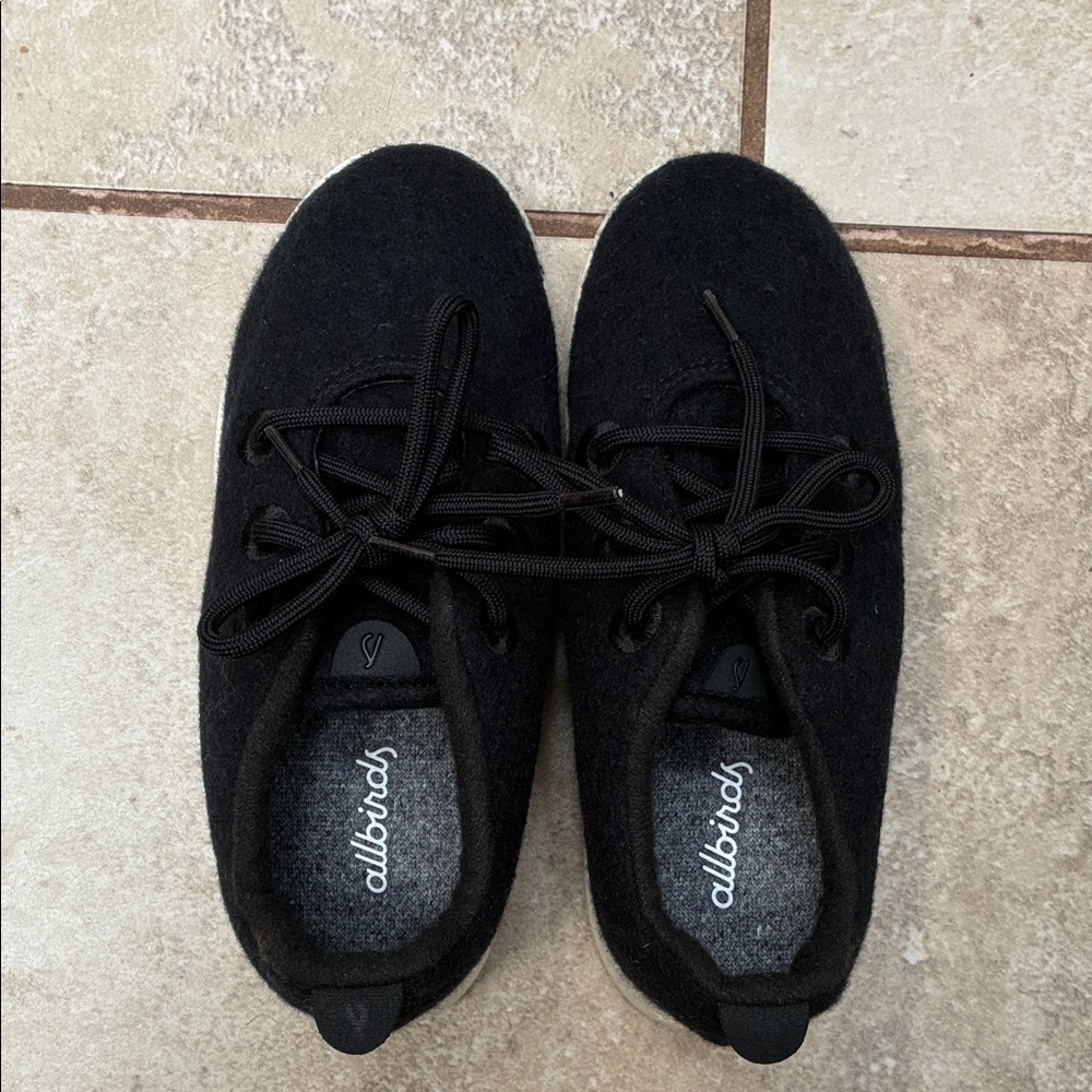 allbirds Kids Black Wool Sneakers